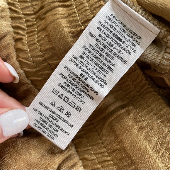 FREE PEOPLE Wide Leg Velour Crushed Velvet Pants - Picture 6 of 6